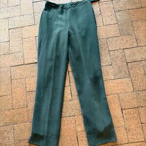 Women's dress pants, dark olive, size 2P